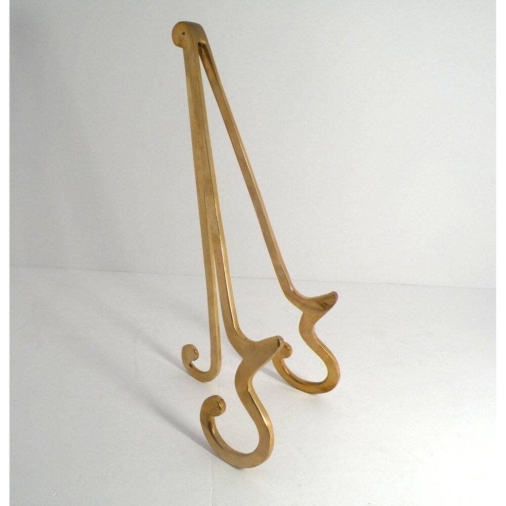 Vintage Brass Easel Stand Holder Ornate Design For Art Books Or Display